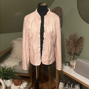 Ruffled Pink Jacket size large